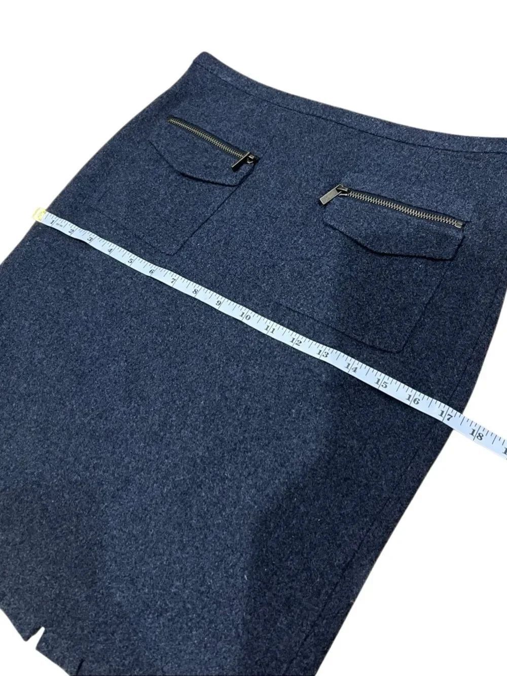 J.Crew Wool Pencil Skirt Charcoal Grey Size 0 - Picture 9 of 15